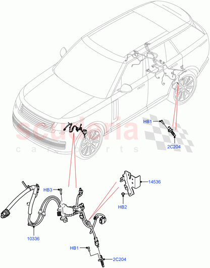m8e2-14e511-af Land Rover Range Rover Front Corner LH ABS Speed Sensors LR159243