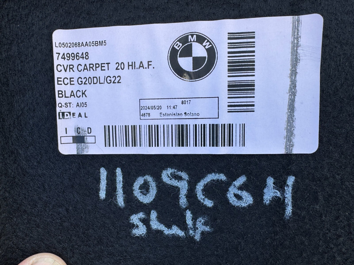 BMW 3 series G20 saloon back seat cover 7499648 (figure 2 in photo)