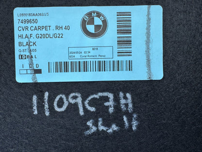BMW 3 series G20 saloon back seat cover 7499650 (figure 1 in photo)