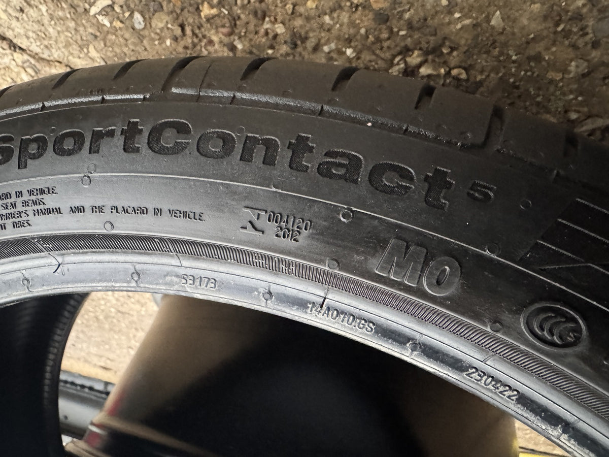 225 40 18 CONTINENTAL SPORTCONTACT 5 MO MERCEDES 92Y XL 4.5mm NO REPAIRS X1