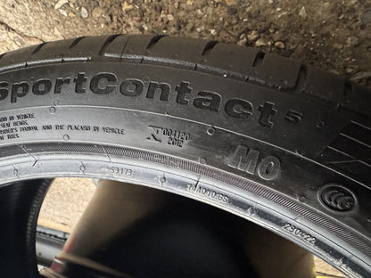 225 40 18 CONTINENTAL SPORTCONTACT 5 MO MERCEDES 92Y XL 4.5mm NO REPAIRS X1
