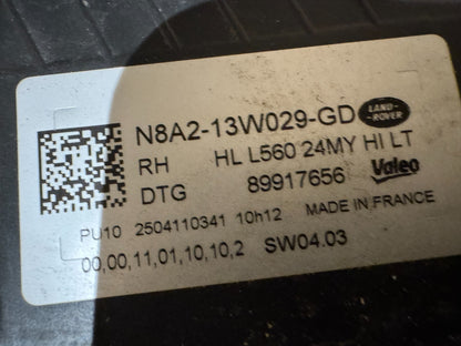 RANGE ROVER VELAR L560 2025 LAMPU DEPAN SEBELAH KANAN TULEN N8A2-13W029-GD