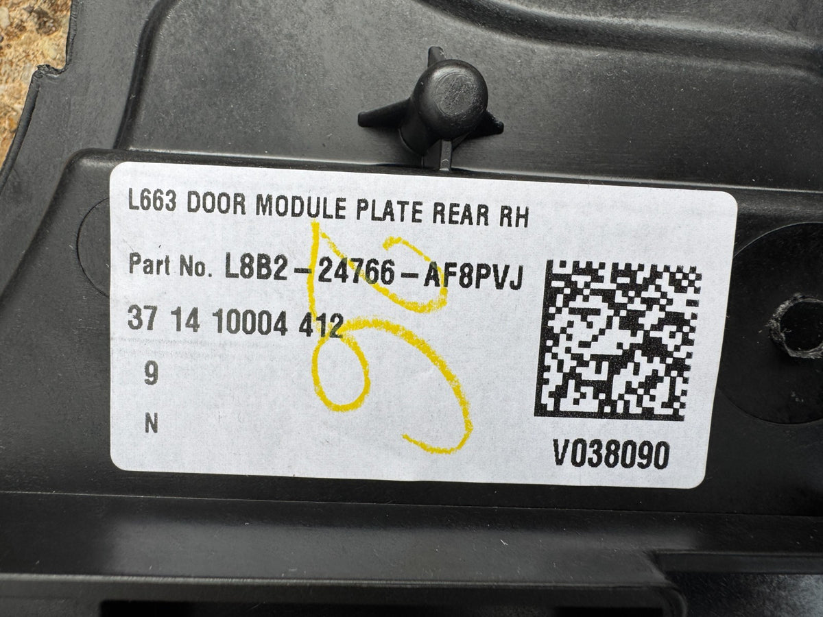 NEW GENUINE LAND ROVER DEFENDER L663 REAR RIGHT DOOR CARD L8B224766A LR146734