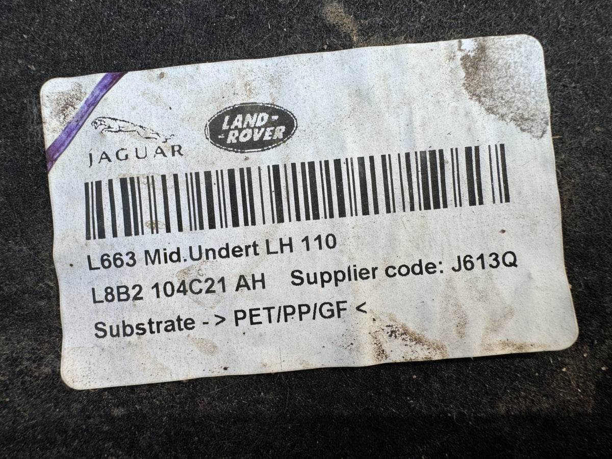 LAND ROVER DEFENDER 110 L633 2024 MID LEFT SIDE UNDERTRAY L8B2104C21AH Damaged