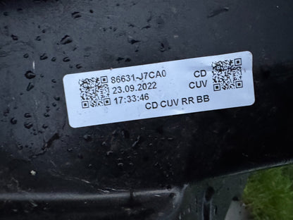 GENUINE KIA XCEED 2019-2023 BESI PENGUAT BUMPER BELAKANG, P/N 86631-J7CA0