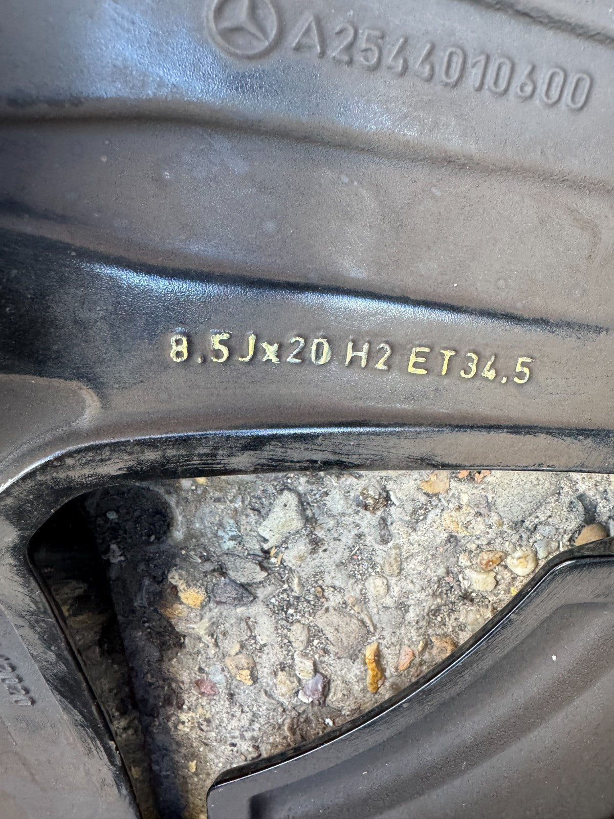 MERCEDES GLC ALLOY WHEEL  A2544010600  20X8.5J FRONT WHEEL WITH NICE TYRE 6MM