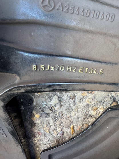 MERCEDES GLC ALLOY WHEEL  A2544010600  20X8.5J FRONT WHEEL WITH NICE TYRE 6MM