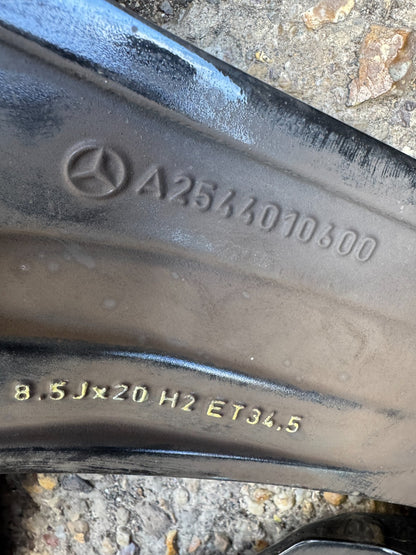 MERCEDES GLC ALLOY WHEEL  A2544010600  20X8.5J FRONT WHEEL WITH NICE TYRE 6MM
