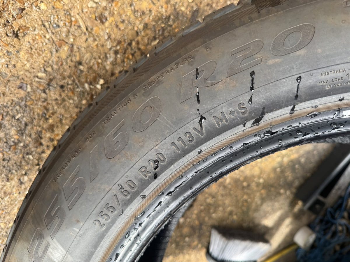 255 60 20 113V Pirelli Scorpion Zero All Season LR M+S XL 6.5mm 2026 No Repairs