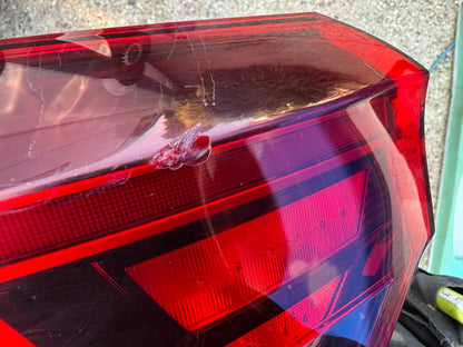 GENUINE VOLKSWAGEN POLO LEFT REAR LED LIGHT 2023 2G0945095F CHIPPED LENS