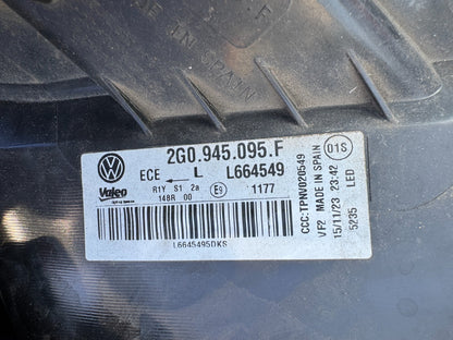 GENUINE VOLKSWAGEN POLO LEFT REAR LED LIGHT 2023 2G0945095F CHIPPED LENS