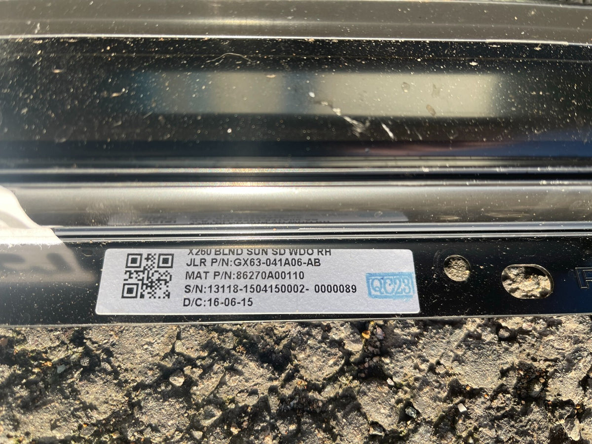 GX63041A06AB Jaguar XF X260 rear sun blind ORIGINAL
