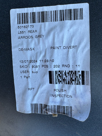 2024 RANGE ROVER EVOQUE L551 GENUINE REAR BUMPER  K8D217D781AAW