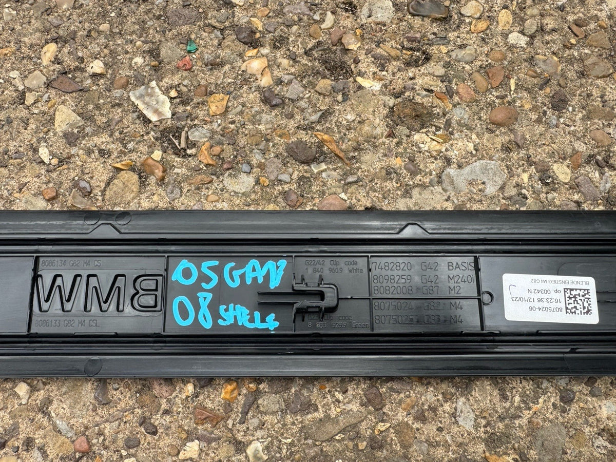 2024 BMW M4 G82 COMPETITION SILL KICK PLATE 8075024-06