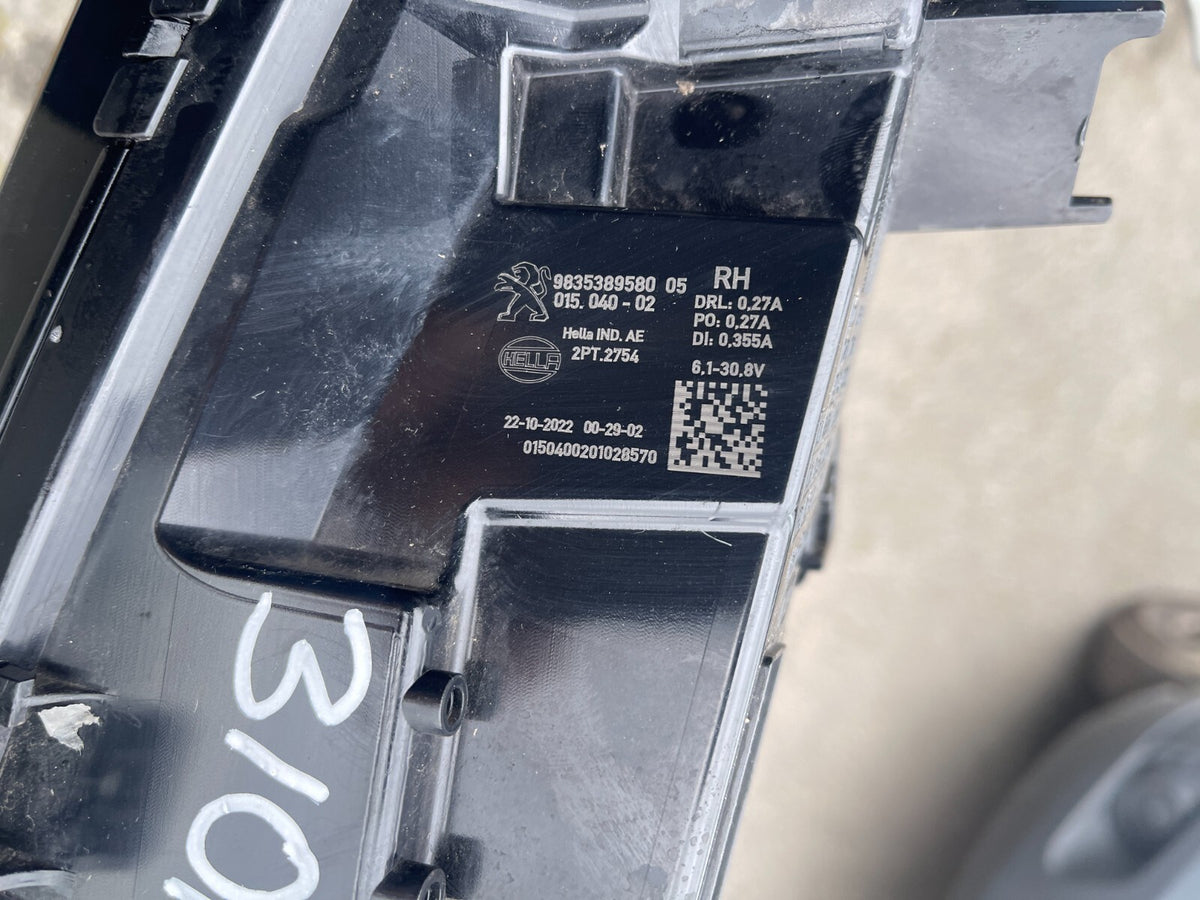 2022 Peugeot 308 4a, 4c Lampu Sein Depan Kanan 9835389580 PENGIRIMAN BESOK SAMPAI