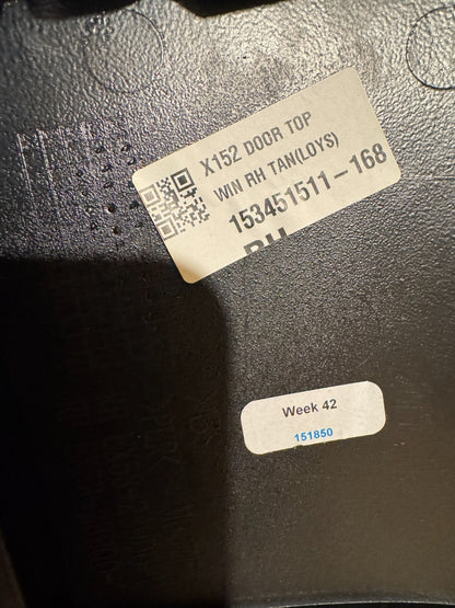 2023 Jaguar F-Type X152 Right Door Card Panel TAN EX53-23900