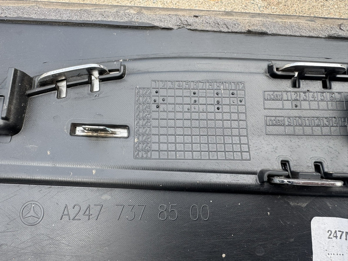 Mercedes GLA H247 EQA Rear Left Door Moulding Chrome A2477378900 A2477378500