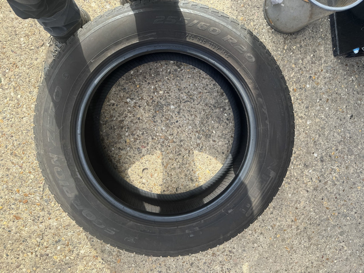255 60 20 PIRELLI SCORPION ZERO ALL SEASON LR 113V PAIR 6.5mm NO REPAIRS