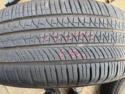 255 60 20 PIRELLI SCORPION ZERO ALL SEASON LR 113V PAIR 6.5mm NO REPAIRS