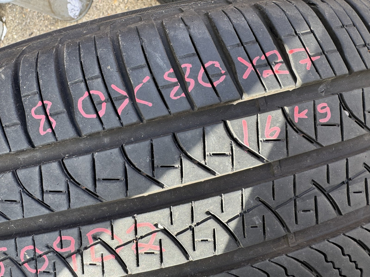 255 60 20 PIRELLI SCORPION ZERO ALL SEASON LR 113V PAIR 6.5mm NO REPAIRS