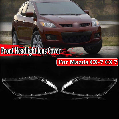 2x Bộ ốp mica kính đèn pha trước trong suốt cho Mazda CX-7 2007-2012