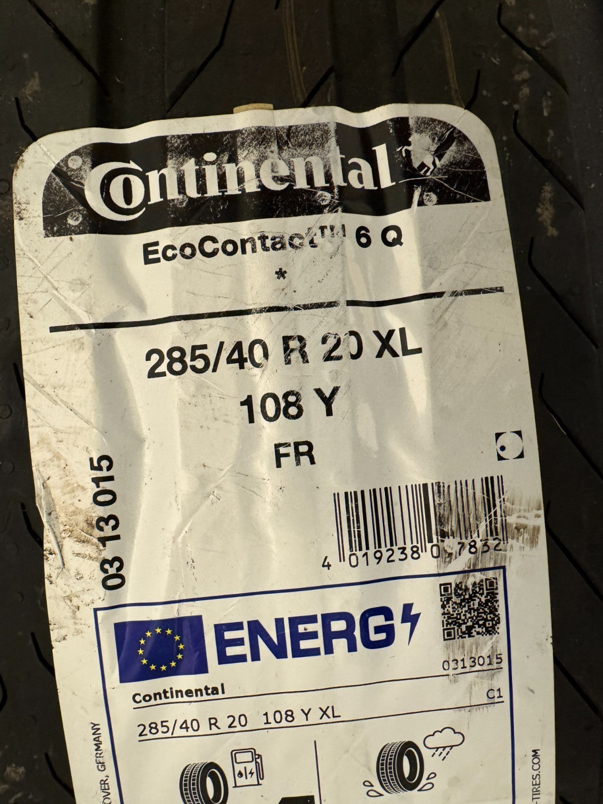 1x NEW 285 40 20 108Y XL CONTINENTAL ECOCONTACT 6Q MO