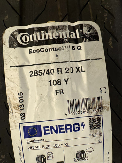 1x NEW 285 40 20 108Y XL CONTINENTAL ECOCONTACT 6Q MO
