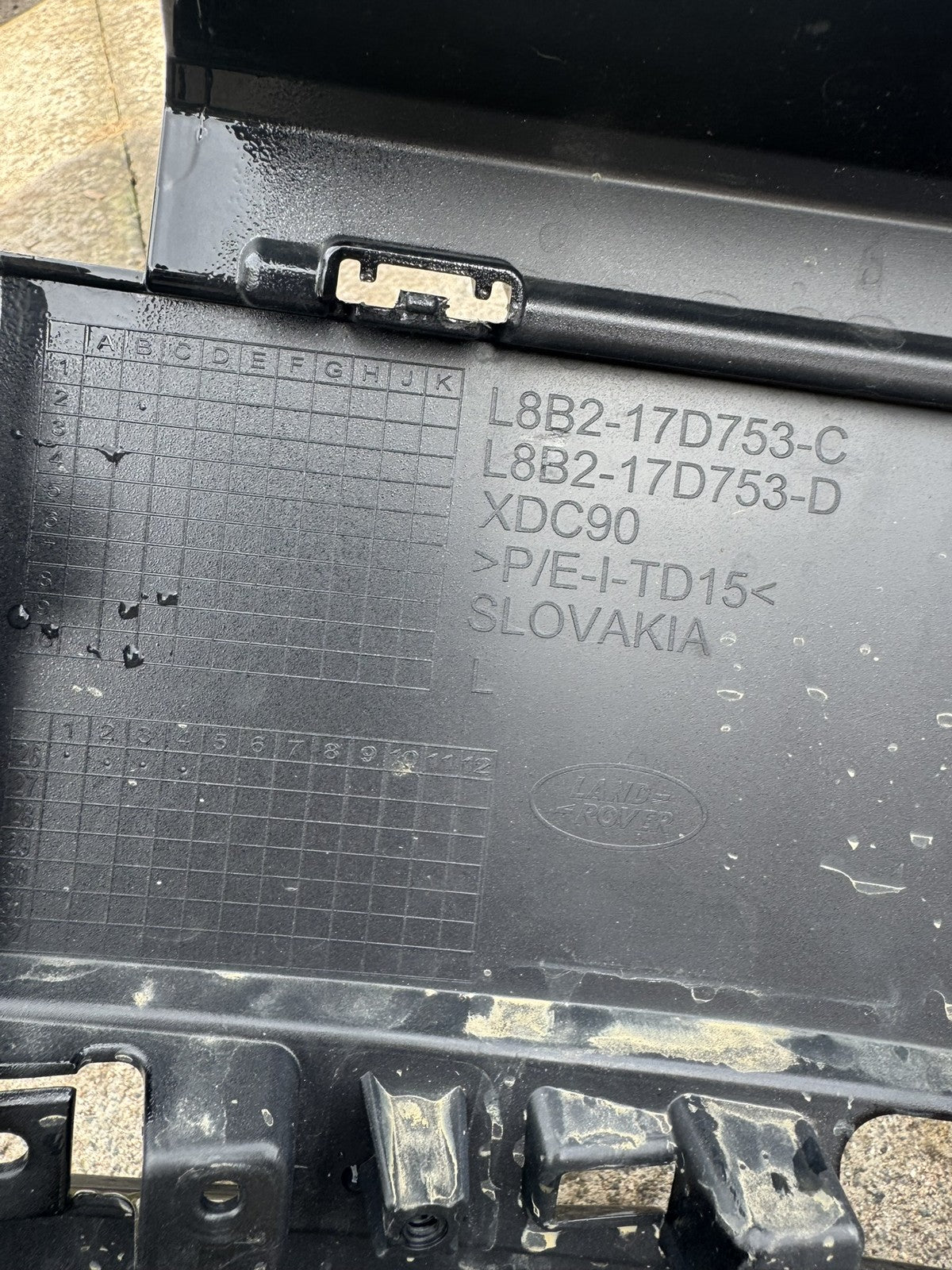 Land Rover Defender L663 Rear Left Bumper Corner L8B2-17D753-C Scratched