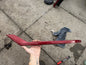 Jaguar I-Pace X590 Front Left Bumper Trim J9D3-17E837-A Red Scratched Damaged