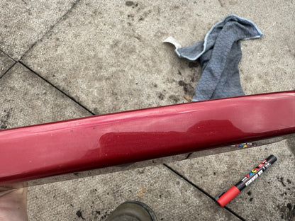 Jaguar I-Pace X590 Front Left Bumper Trim J9D3-17E837-A Red Scratched Damaged