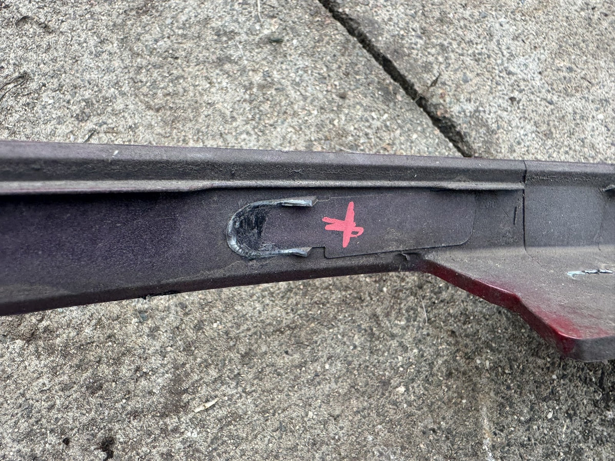 Jaguar I-Pace X590 Front Left Bumper Trim J9D3-17E837-A Red Scratched Damaged