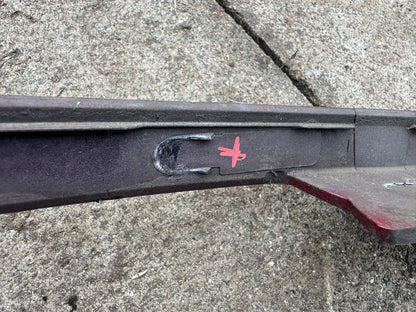 Jaguar I-Pace X590 Front Left Bumper Trim J9D3-17E837-A Red Scratched Damaged