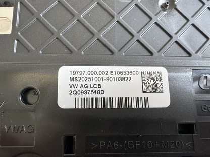 2Q0.937.550 VOLKSWAGEN GROUP BATTERY FUSE BOX MODULE