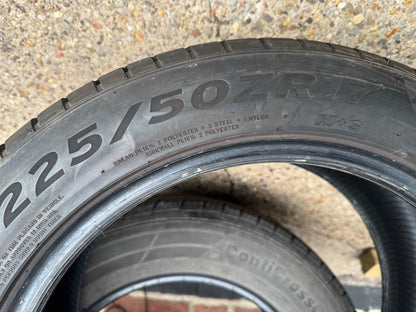 1X ยางเปอร์เซ็นต์ KUSTONE PASSION 225/50 ZR17 98W 225 50 17 RUNFLAT RSC 2255017 C+B