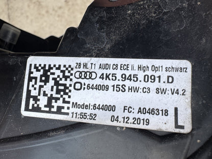 Audi A6 C8 Avant 2019-2023 Rear Left Outer LED Tail Light 4K5.945.091.D