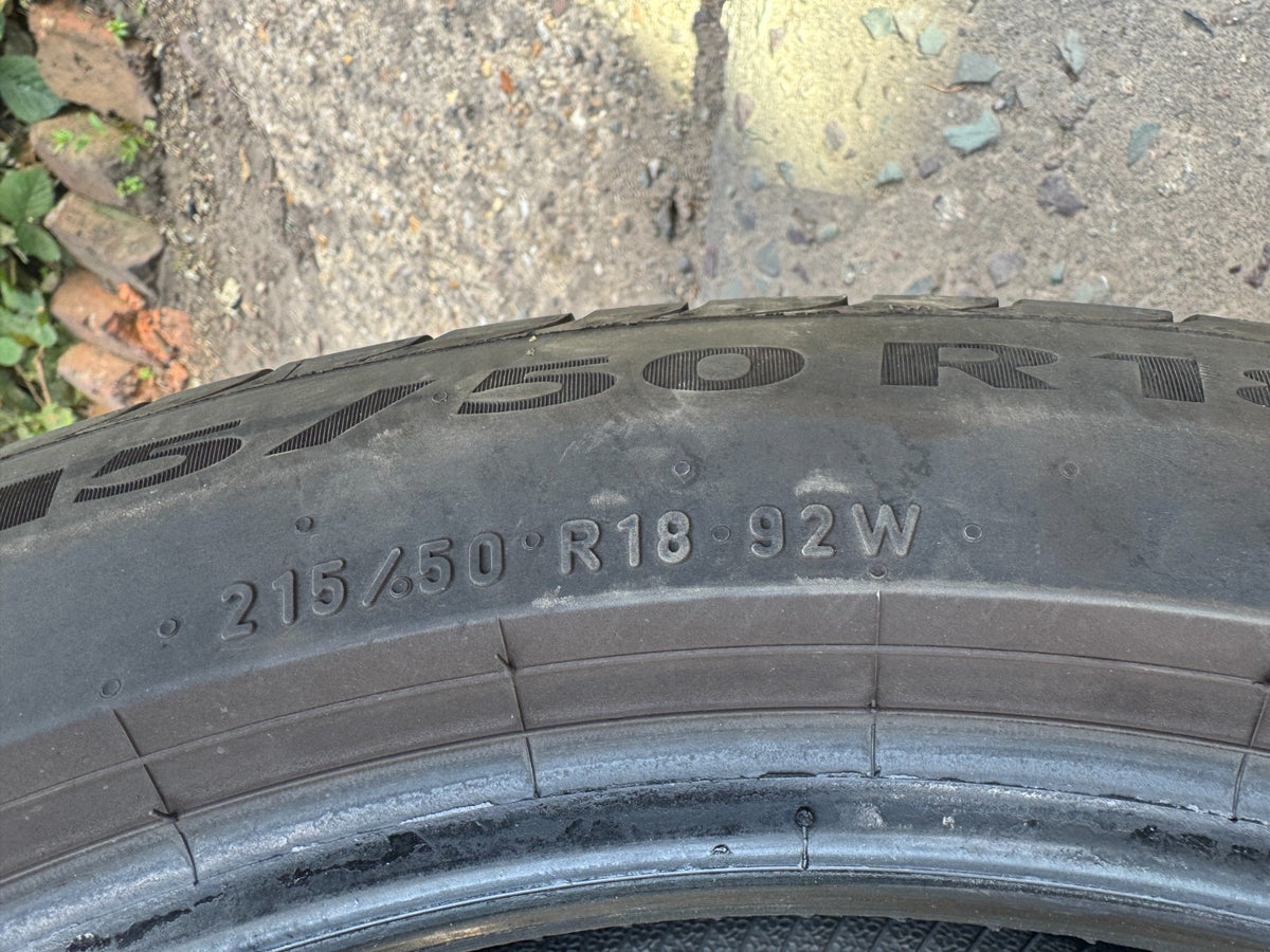 1 X 215 50 18 92W PIRELLI POWERGY ผ่านการทดสอบแล้ว ฟรีค่าจัดส่ง 5.5MM ปลายปี 2023