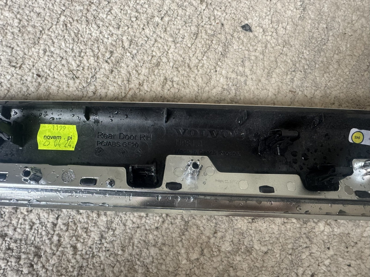 Volvo V90 S90 Rear Right Door Interior Decor Trim Strip 31417334 32237568