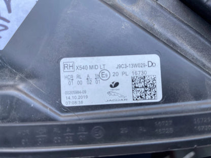 JAGUAR E-PACE X540 2020 RIGHT FULL LED HEADLIGHT J9C3-13W029-DD