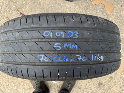 X2 PAIR 235 55 18 104V CONTINENTAL ECOCONTACT 7 XL EV 5mm NO REPAIRS 2025
