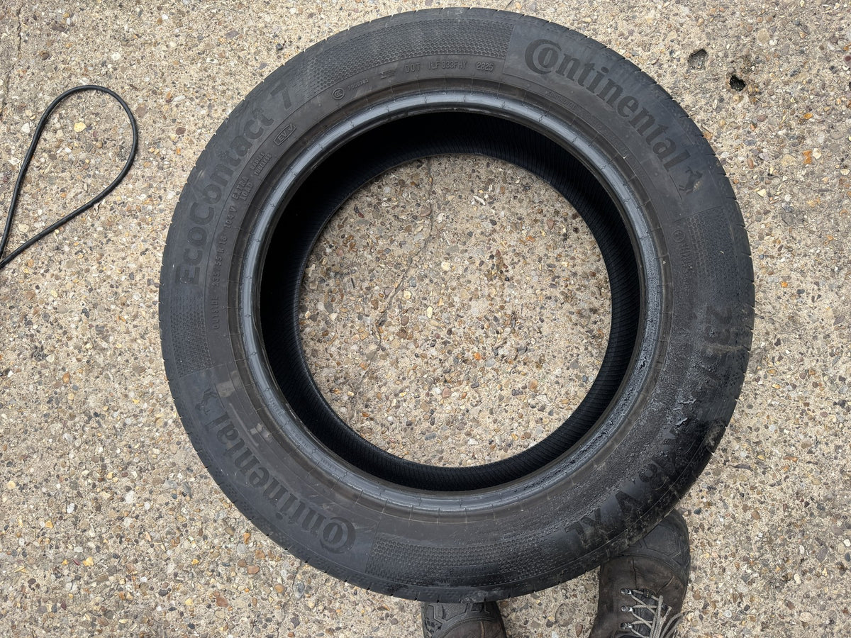 X2 PAIR 235 55 18 104V CONTINENTAL ECOCONTACT 7 XL EV 5mm NO REPAIRS 2025