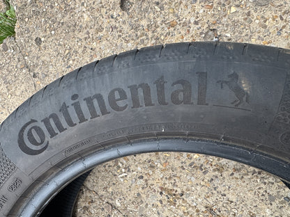 X2 PAIR 235 55 18 104V CONTINENTAL ECOCONTACT 7 XL EV 5mm NO REPAIRS 2025