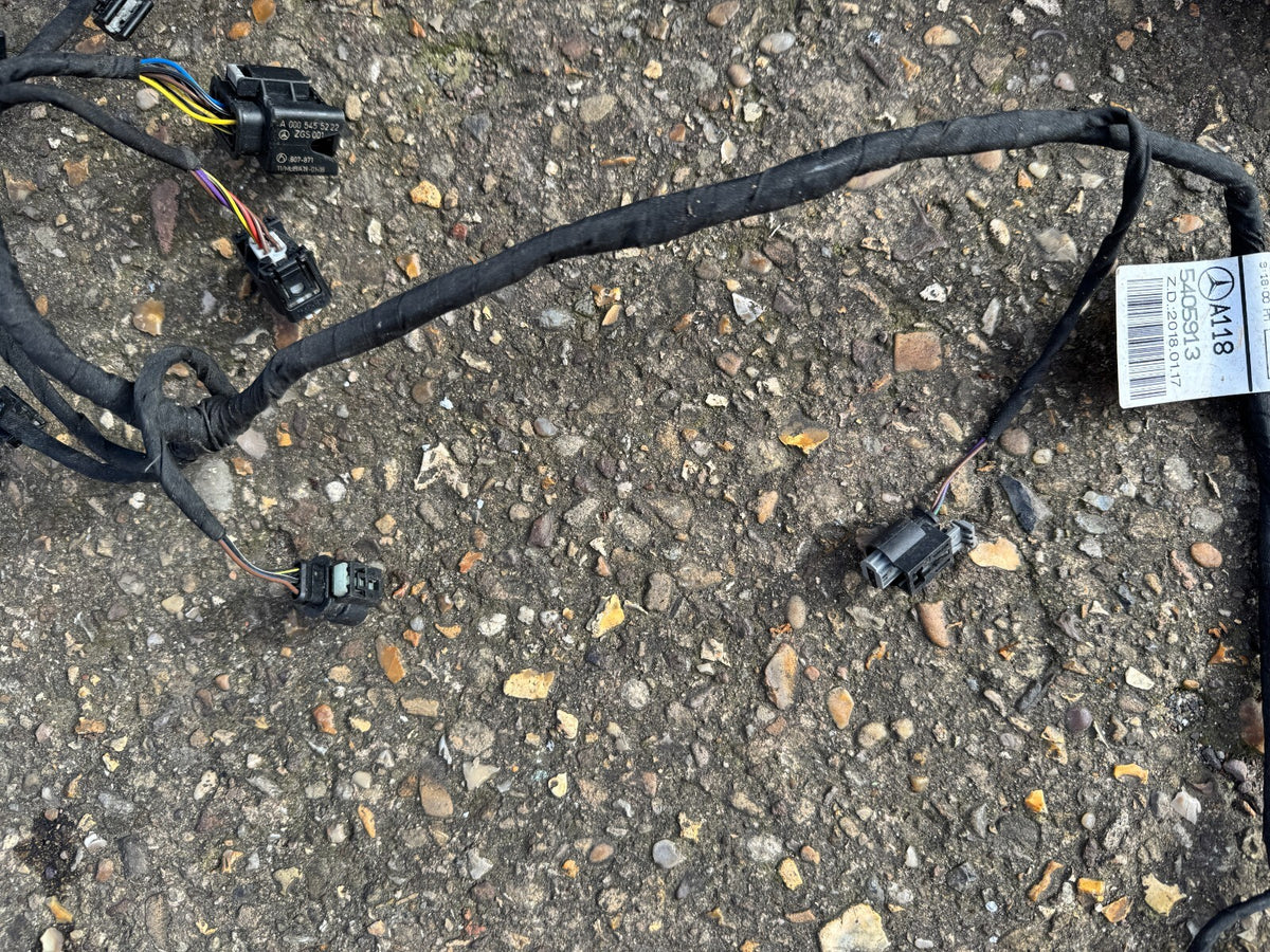 19-ON MERCEDES BENZ CLA C118 REAR BUMPER PARKING SENSOR PDC WIRING LOOM HARNESS