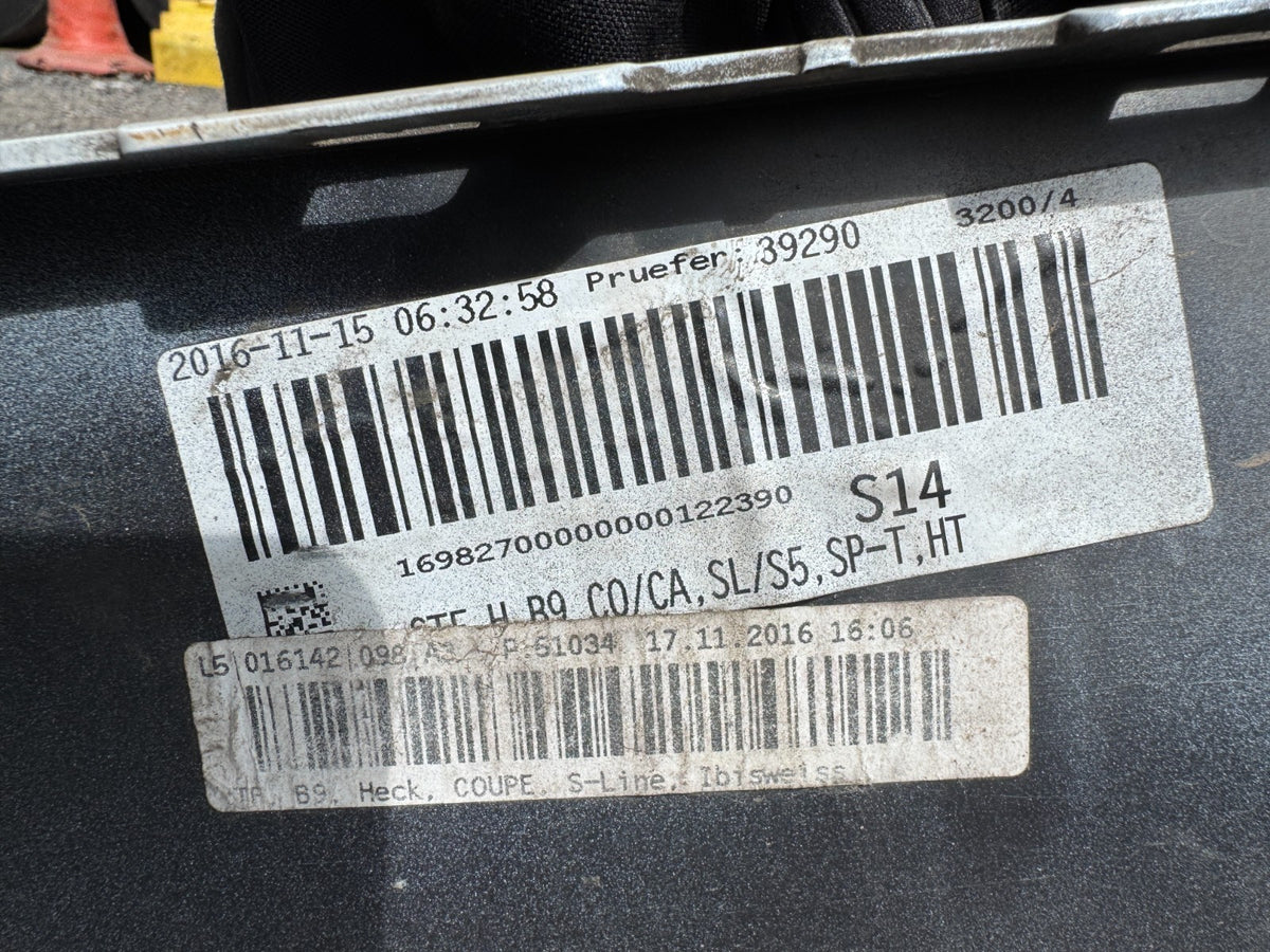 AUDI A5 2016 - 2019 FACELIFT COUPE SE GENUINE REAR BUMPER P/NO 8W6807385