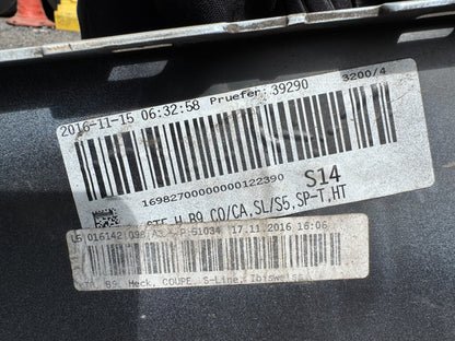 AUDI A5 2016 - 2019 FACELIFT COUPE SE GENUINE REAR BUMPER P/NO 8W6807385