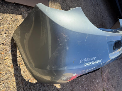VAUXHALL ASTRA J 5 DOOR HATCH SILVER REAR BUMPER 2010 2011 2012 Damaged