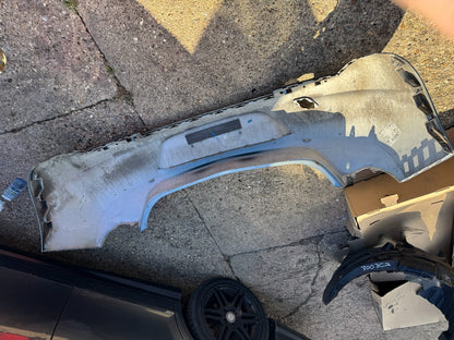 VAUXHALL ASTRA J 5 DOOR HATCH SILVER REAR BUMPER 2010 2011 2012 Damaged