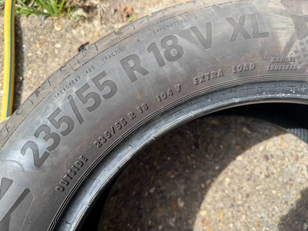 235 55 18 104V Continental EcoContact 6 XL Dot:2024 4mm no repairs