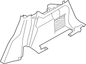 NEW 2022-2023 Range Rover Evoque TRIM - LOAD COMP. Wheelhouse Trim. LR140604