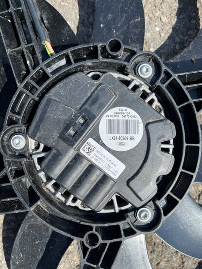 2021 FORD ENGINE COOLING RADIATOR FAN AND SHROUD JX61-8C607-B