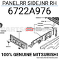 Mitsubishi L200 PANEL,RR SIDE,INR RH 6722A976